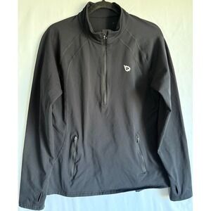 Baleaf Jacket Fleece Men Size XL Black  Pullover‎ Pockets Stretch Thumbholes